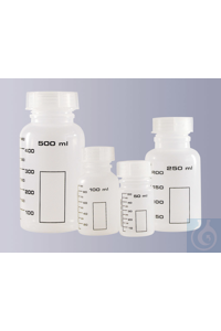 6Articoli simili a: Wide neck bottle, PP, round, natural, graduated, without closure, GL 32, 50...